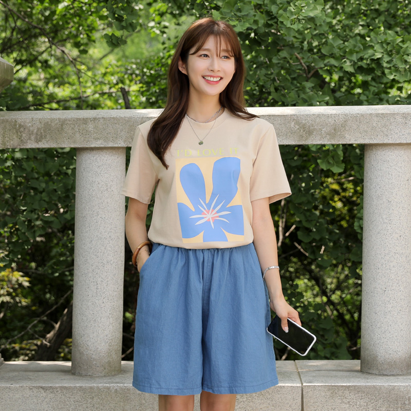 [럽잇플라워 반팔티셔츠]