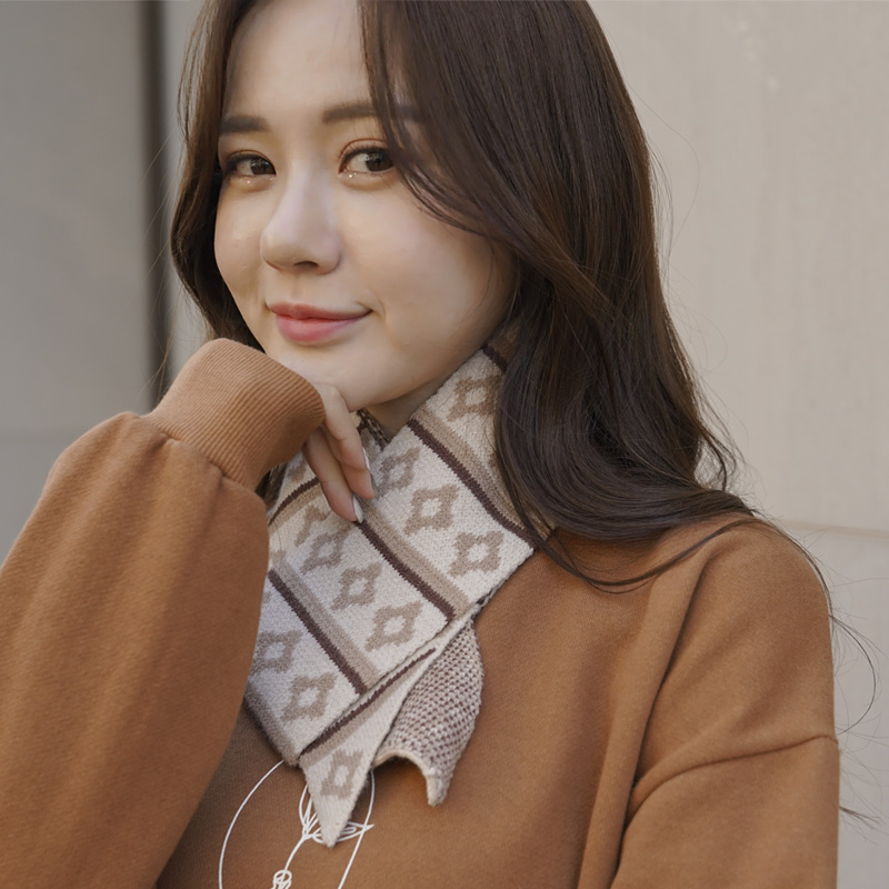 [더릴리 패턴머플러]